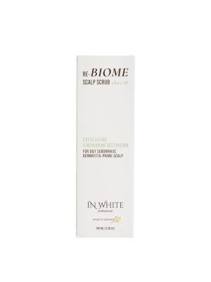 IN WHITE PROFESSIONAL RE-BIOME SCALP SCRUB Galvos odos šveitiklis, 100 ml