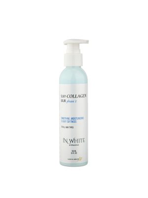 IN WHITE PROFESSIONAL SILKY-COLLAGEN BALM Glotninamasis balzamas su kolagenu, 30–150 ml