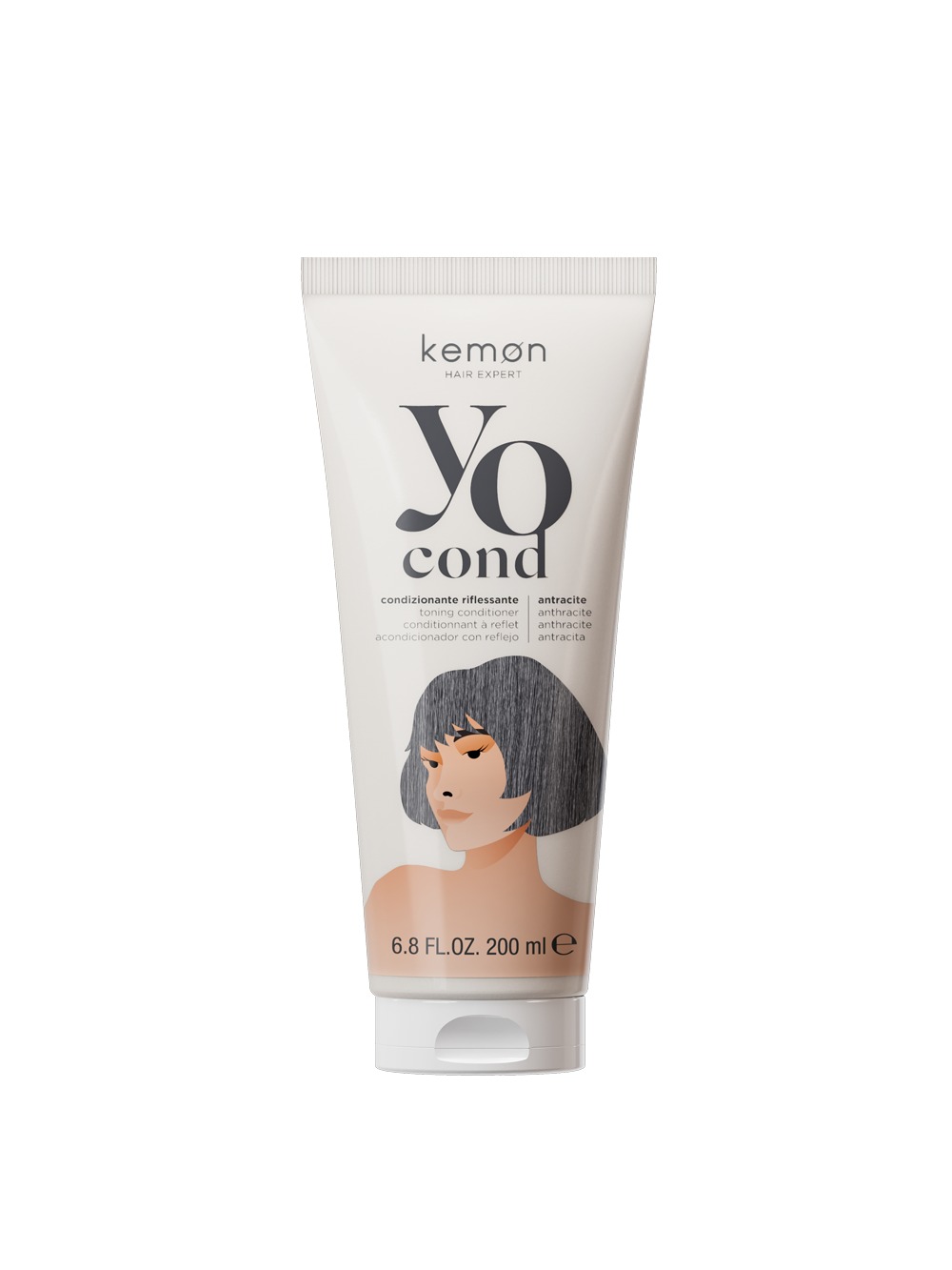 KEMON Yo Cond Antracite – antracito atspalvio tonuojantis kondicionierius, 200 ml