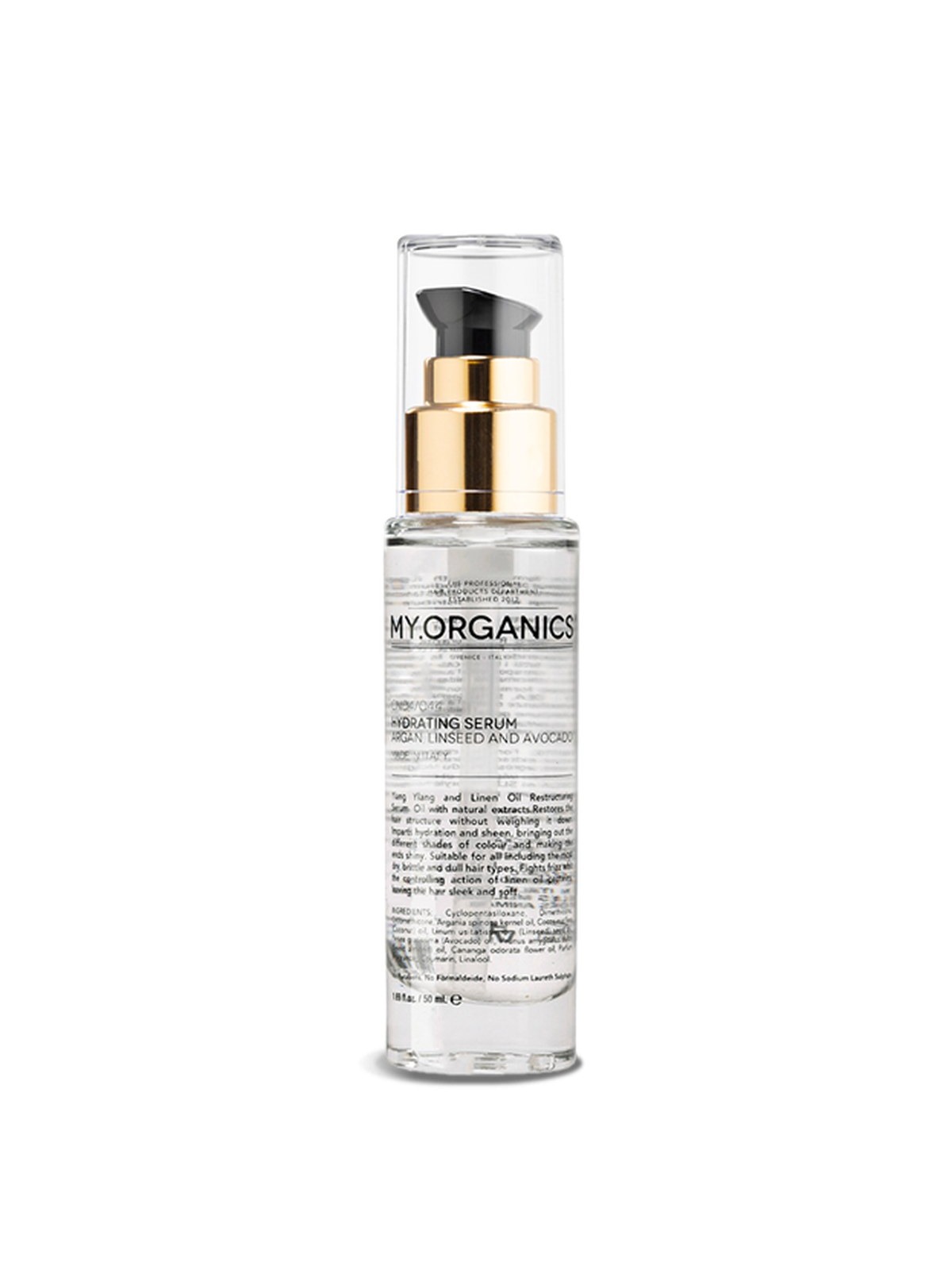 MY.ORGANICS HYDRATING SERUM ARGAN, LINSEED AND AVOCADO Drėkinantis serumas - arganas, sėmenys, avokadas