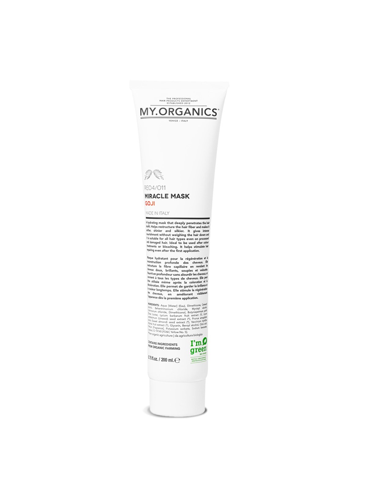MY.ORGANICS MIRACLE MASK GOJI Plaukų kaukė