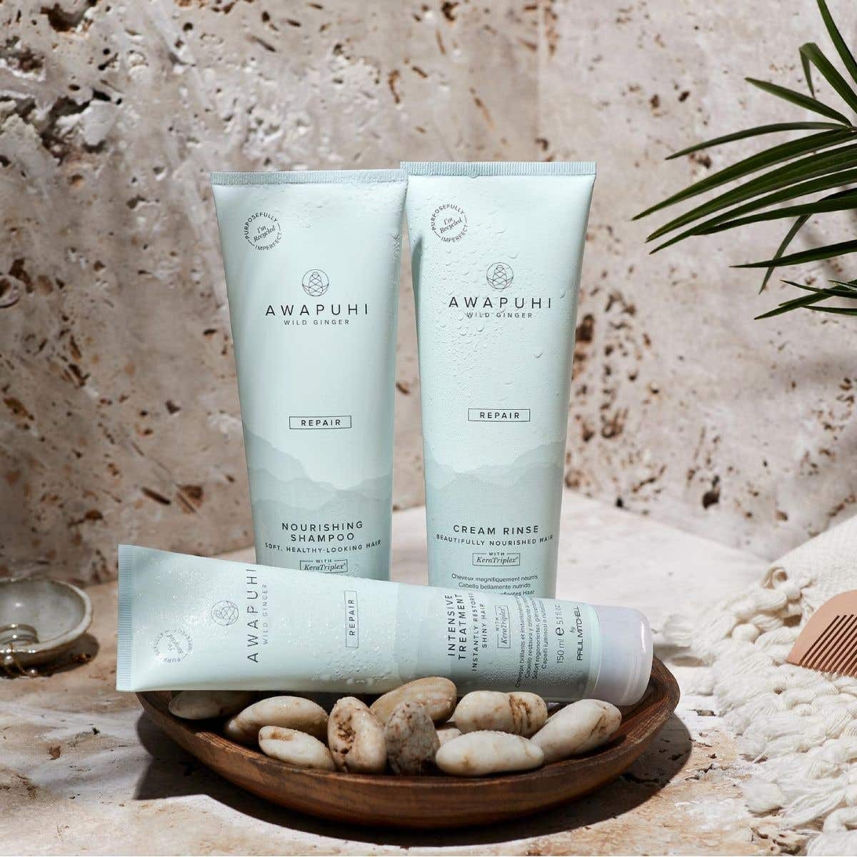 AWAPUHI WILD GINGER INTENSIVE TREATMENT Giliai puoselėjanti kaukė su keratinu, 150 ml