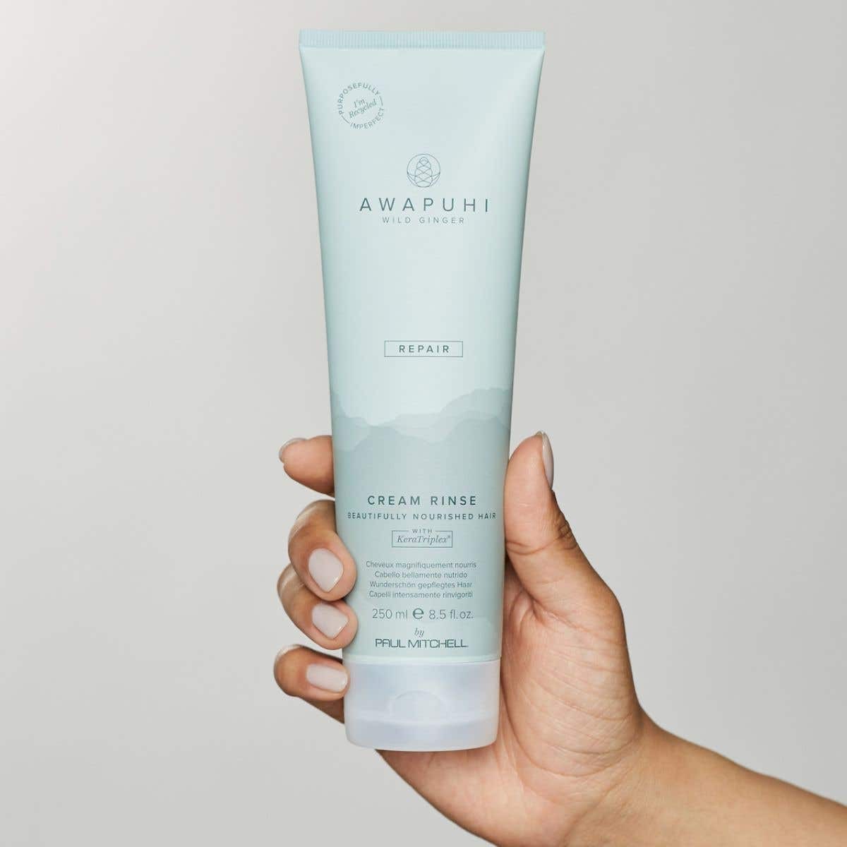 AWAPUHI WILD GINGER KERATIN CREAM RINSE Kreminis kondicionierius su keratinu, 75–250 ml